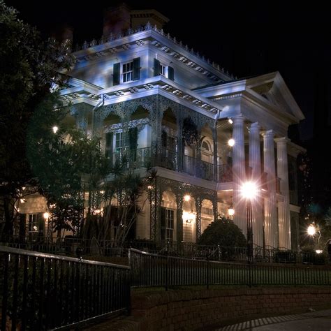 Haunted Mansion At Night Disneylands Haunted Mansion At N Flickr