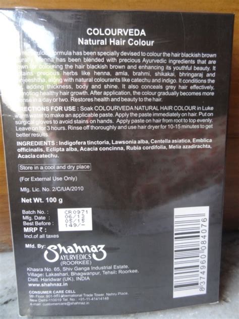Shahnaz Hussain Colorveda Natural Hair Color Review Indian Makeup
