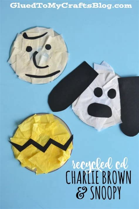 Popsicle Stick Charlie Brown And Snoopy Kid Craft Snoopy Kids Crafts