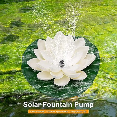 Lotus Solar Pump Fountainsolar Flower Floating Fountain Bird Bath