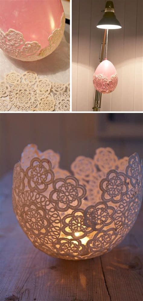 Decorative Doily Candle Holders Handmade In Minutes Simple