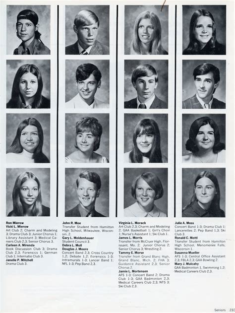 1972 Brookfield Central High School Yearbook Page 233