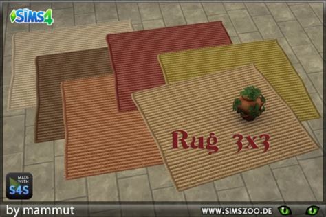 Blackys Sims 4 Zoo Rugs By Mammut • Sims 4 Downloads