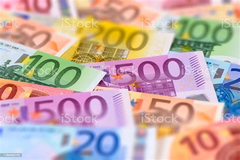 First table lists exchange rates (quotations) of the most popular currencies to euro (eur). Heap Of Many Euro Currency Banknotes Stock Photo ...