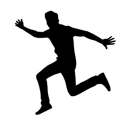 Jumping Clip Art Black And White