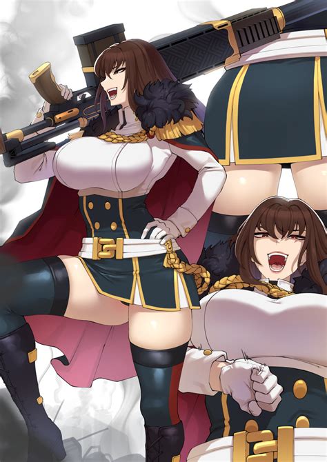 Ah Lyong Lee Royal Arsenal Last Origin Absurdres Highres Breasts