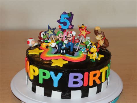 See more ideas about mario birthday, mario birthday cake, super mario birthday. Mario Kart Rainbow Road Cake! And the best part?.. It's a ...