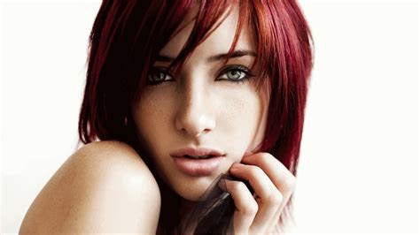 wallpaper face redhead model long hair black hair mouth susan coffey head beauty eye