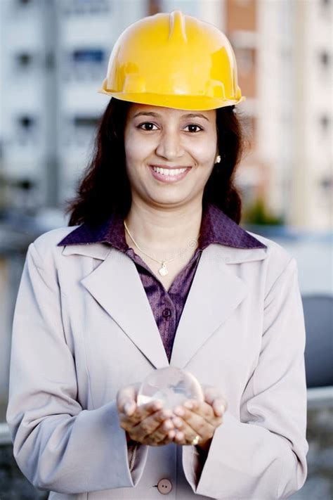 Indian Female Construction Engineer Royalty Free Stock Images Image