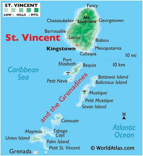 St Vincent And The Grenadines Maps Facts World Atlas