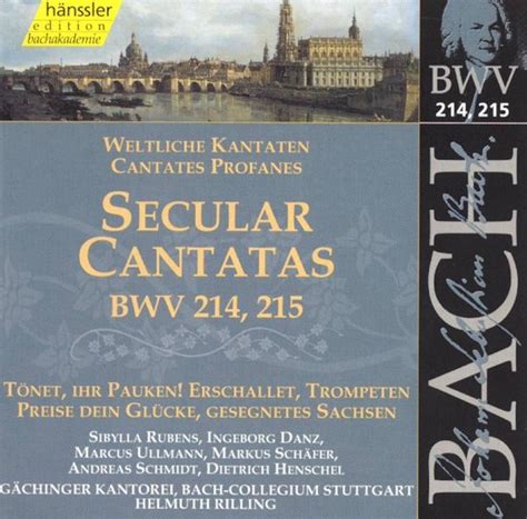 Secular Cantatas BWV214 Rilling CD Album Muziek Bol