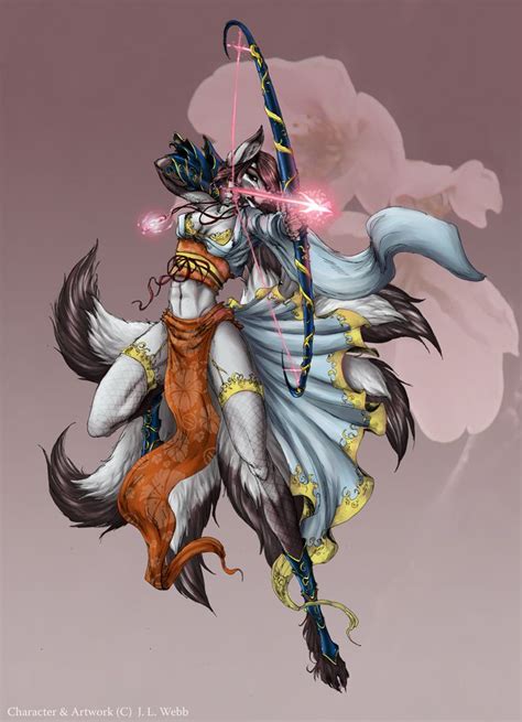 The Kitsune Archer By Jeddibub On Deviantart Furry Art Creature Art