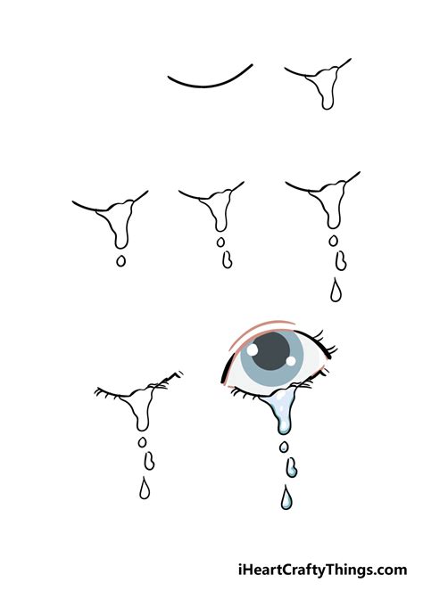 How To Draw A Crying Eye Step By Step