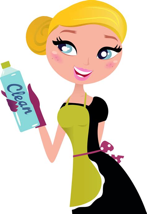 maid clipart cleaning lady cartoon cleaning lady png download full size clipart 361065