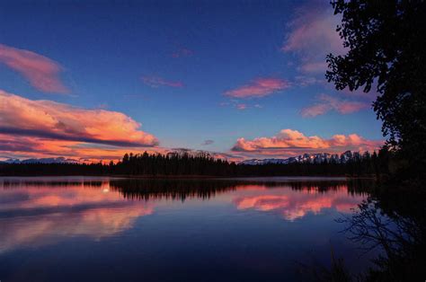 Reflections Lake Sunset Photograph By Robert Braley Fine Art America