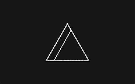 Audio Technica Logo Minimalism Geometry Black Background Triangle