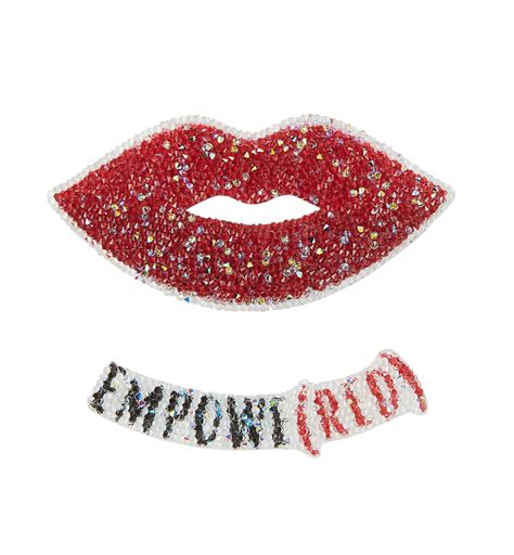 One Size Red Lips Sticker Mto Crystal Rock Patch