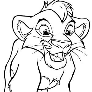 Cute Baby Simba The Lion King Coloring Page : Kids Play Color