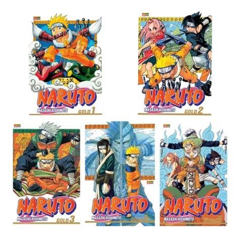 Box Naruto Gold Vols 1 Ao 5 Lacrados Frete Grátis