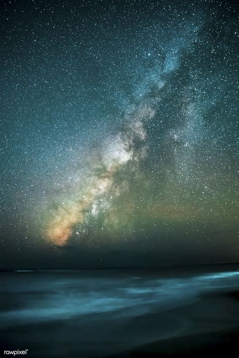 The Milky Way Crossing The Night Sky At Waimea State Recreation Pier In