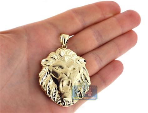 Discover our pendants with a signature david yurman design of enduring beauty. Solid 10K Yellow Gold Lion Head Mens Pendant