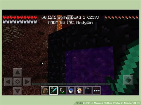 It allows you to move between the nether and the overworld as often as you'd like. How to Make a Nether Portal in Minecraft PE: 12 Steps