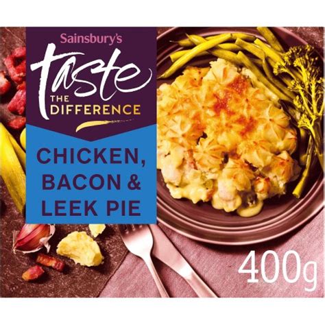 Sainsbury S Chicken Bacon Leek Pie Taste The Difference Serves X G Compare Prices