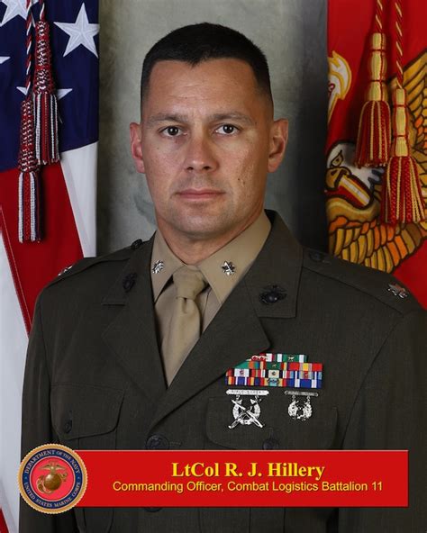 Lieutenant Colonel R J Hillery 1st Marine Logistics Group Leaders