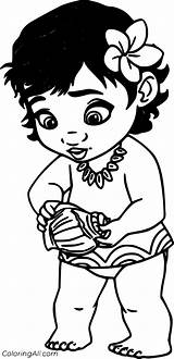 Moana Coloring Pages sketch template
