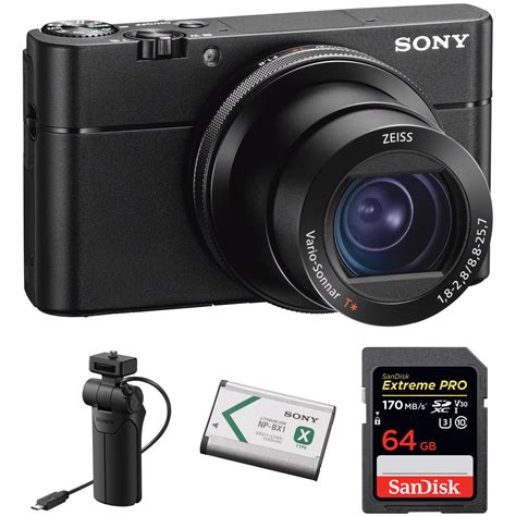sony cyber shot rx100 va digital camera with grip kit bandh photo