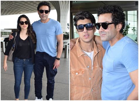 Pictures Of Bobby Deol Striking Adorable Poses With Wife Tanya And Sons