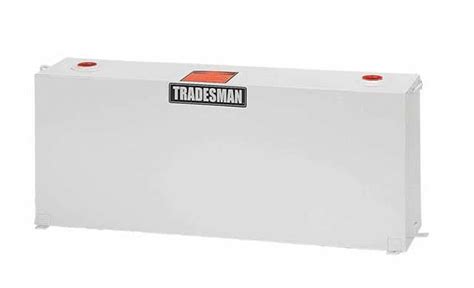 Lund Tradesman Full Mid Size Vertical Tank White 50 Gallons Steel