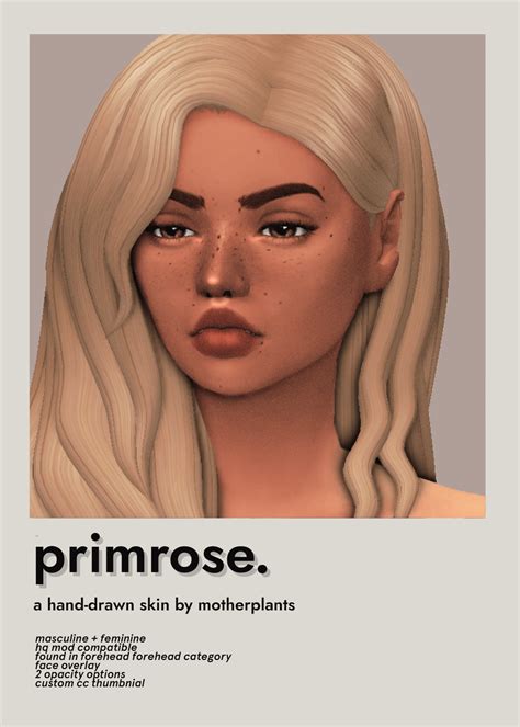 Sims 4 Primrose Skin Overlay The Sims Book