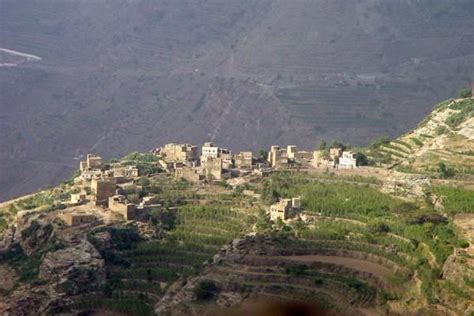 Picture Of Haraz Mountains Village Perched On Mountain Ridge Yemen