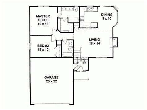 Modern House And Floor Plans 2 Bedroom With Garage Three