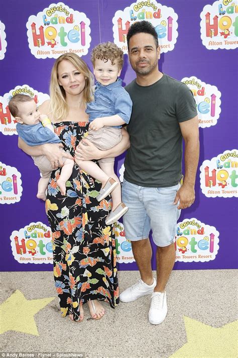 Kimberley Walsh Brings Sons To Cbeebies Derbyshire Event Daily Mail
