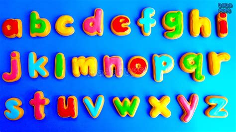 Abcdefghijklmnopqrstuvwxyz Song Learn Alphabet With Cookies Abcde With