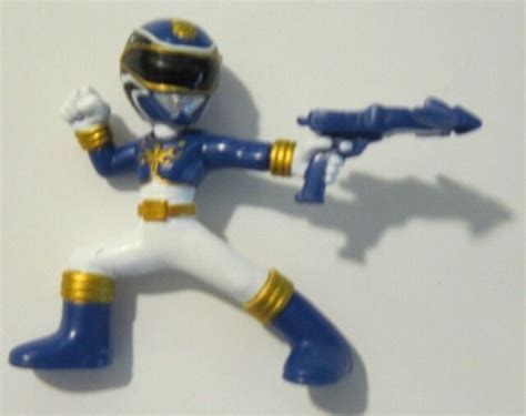Power Rangers Mini Battle Ready Series 1 Blue Megaforce Ranger Ebay