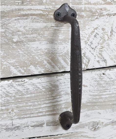 Rustic Cast Iron Door Pull Handle Pair W 4cm H 24cm D 6cm Amazon