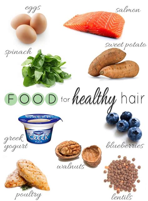 9 Foods For Healthy Hair Health Fitness Pinterest