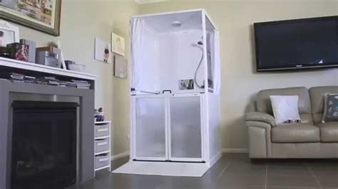 What sets this apart from a regular shower is it's pressurized so no need for a gravity feed bag that you hang from a tree, make this shower truly portable. Portable Shower Stall Liteshower Wheelchair Accessible ...
