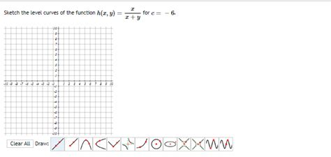 solved sketch the level curves of the function h x y x yx