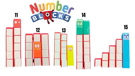 Numberblocks 11 To 15 Youtube