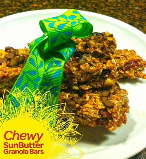 Peanut Free Snacks Recipe Chewy SunButter Granola Bars SunButter LLC