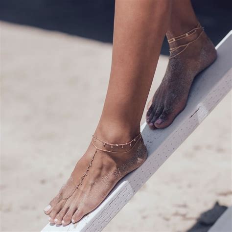 Ways Of Wearing An Ankle Bracelet Al Style By Ana Luisa Jewelry