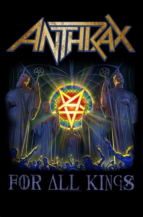 Anthrax Poster For All Kings Band Logo Official Textile