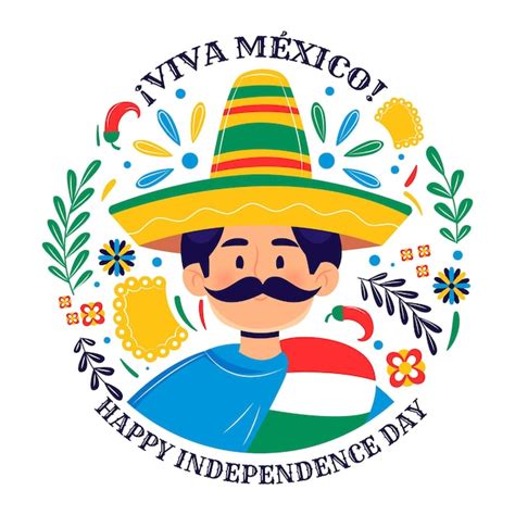 Hand Drawn Independence Day Of Mexico Free Vector