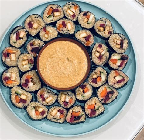 Quinoa Sushi With Roasted Peanut Sauce Run Lift Cook Recipe