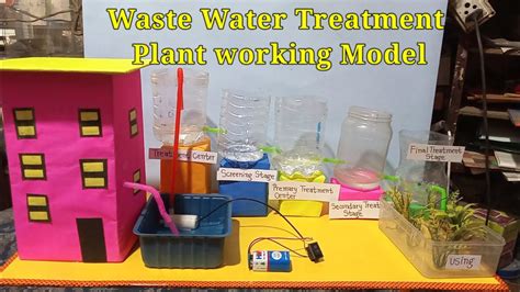 Waste Water Treatment Plant Working Model Water Treatment Plant