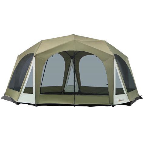 Outsunny Screen House Room 18 Ft X 17 Ft Outdoor Camping Tent 20
